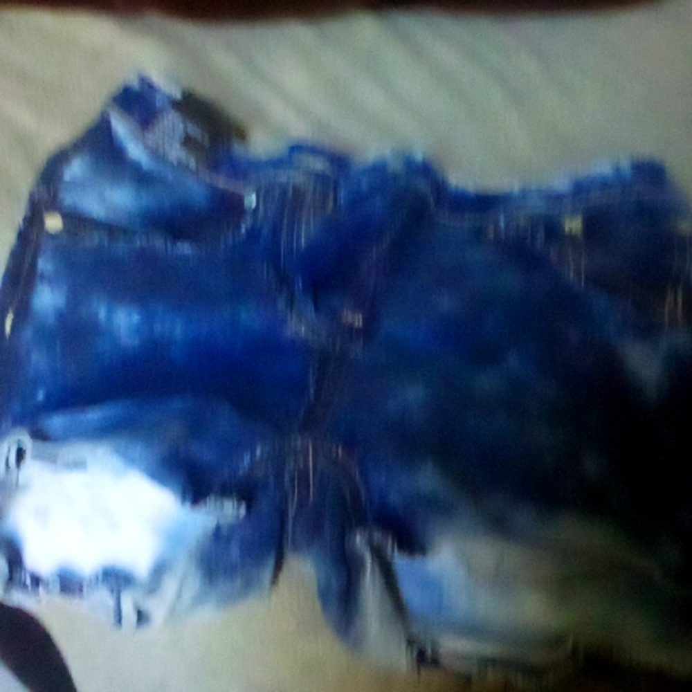 Jean shorts.
